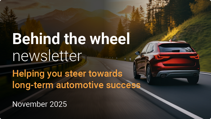 Behind the wheel newsletter - November 2025